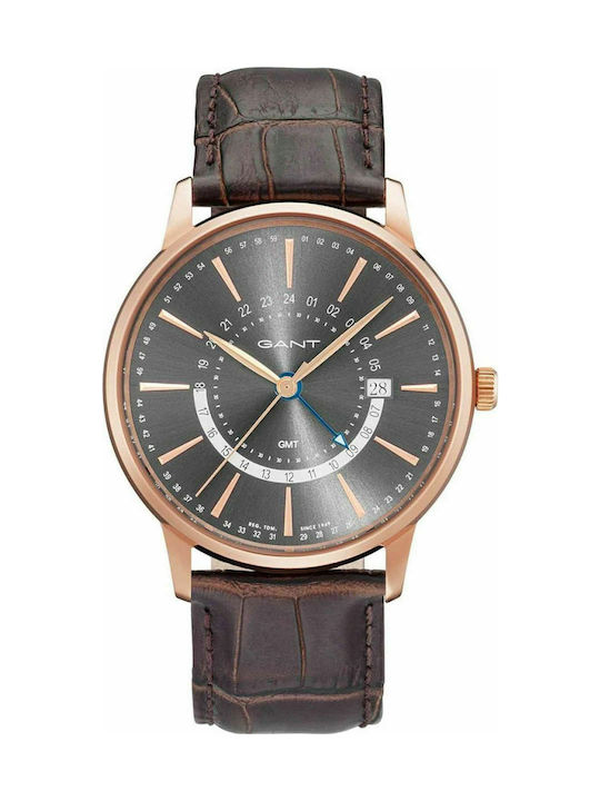 Gant Chester Watch Battery with Brown Leather S...