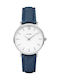 Cluse Minuit Watch with Blue Fabric Strap