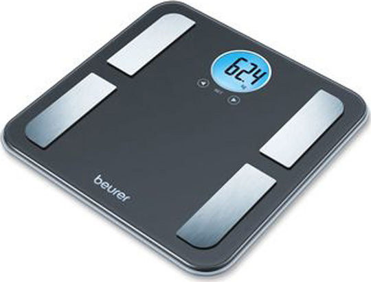 Beurer BF 195 Digital Bathroom Scale with Body Fat Counter Blue