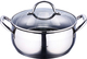 Bergner Gourmet Deep Stainless Steel Pot 4.5lt / 24cm