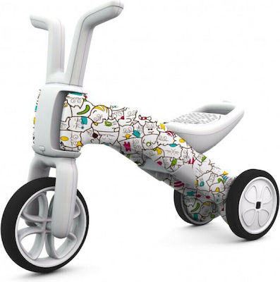 Chillafish Kids Balance Bike Bunzi Fad Limited Edition White