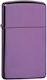 Zippo Classic Slim Brichetă Rezistentă La Vânt Cu Flacără În Culoare Violet