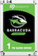 Seagate Barracuda 1TB HDD Σκληρός Δίσκος 3.5" SATA III 7200rpm με 64MB Cache για Desktop