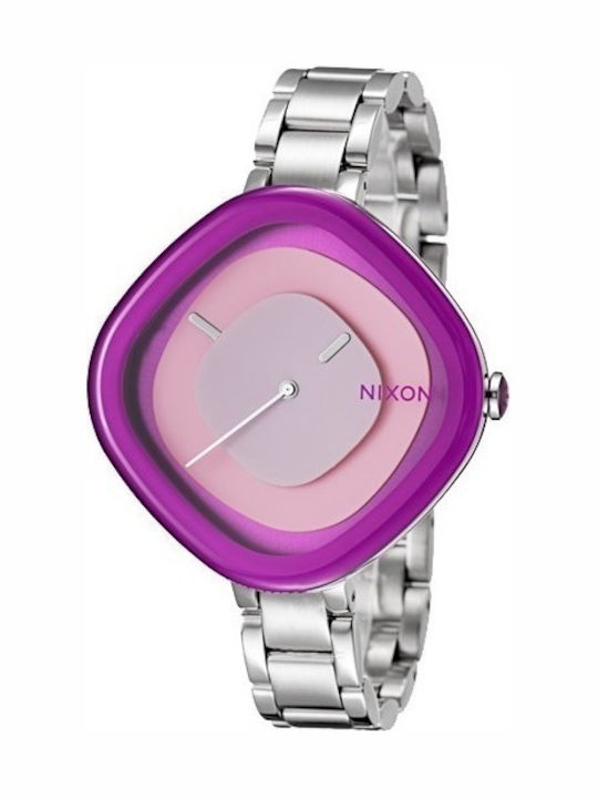 Nixon Zona Womens Watch 41mm Battery with Silver Metal Strap