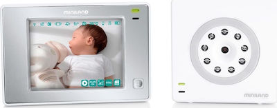 Miniland Wireless Baby Monitor with Camera & Screen 3.5" with Two-Way Audio & Lullabies