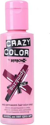 Crazy Color Semi-Permanent Vopsea Temporară 61 Burgundia 100ml 15gr