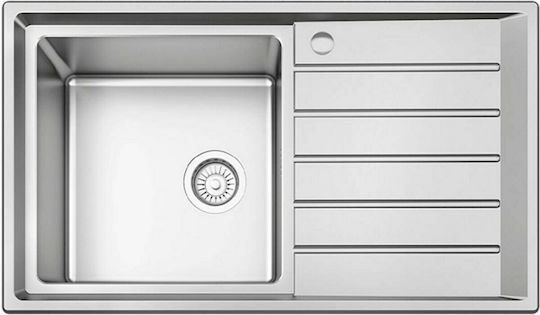 Karag BL 654 BL654 Drop-In Sink Inox Satin W86xD50cm Silver