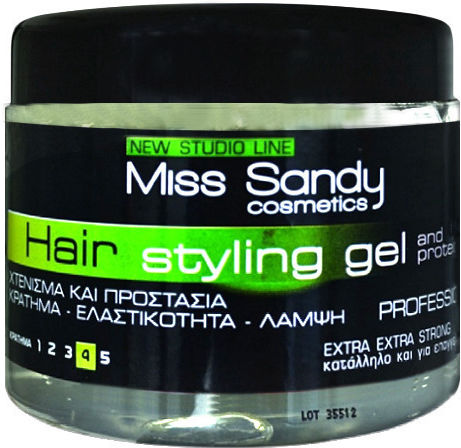Miss Sandy Styling Gel Extra Extra Strong 4 Gel Μαλλιών 500ml