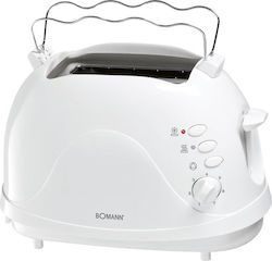 Bomann TA 246 CB 138-0416 Toaster 2 Schlitze 700W Weiß