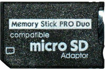 Memory Stick Pro Duo Adapter to micro SD Convertor masculin în feminin 1buc