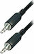 Bridge Cable Καλώδιο Ήχου 3.5mm male - 3.5mm male Μαύρο 1.5m 05000ADT60BK