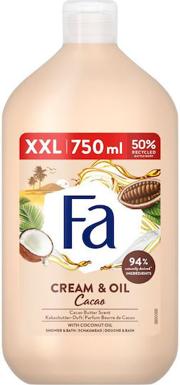 Fa Cream & Oil & Scent Cocoa Butter & Coconut Oil 750ml