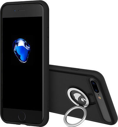 Rock M2 Ring Holder Back Cover Πλαστικό Μαύρο (iPhone SE 2022/2020)