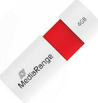 MediaRange 4GB USB 2.0 Stick Λευκό