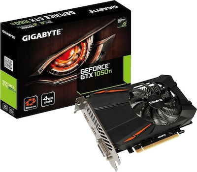 Gigabyte GeForce GTX 1050 Ti 4GB GDDR5 D5 Κάρτα Γραφικών
