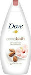 Dove Caring Bath Κρεμώδες Αφρόλουτρο Κρέμα Αμυγδάλου & Ιβίσκο 700ml
