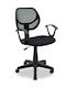 Desk Chair Sara with Armrests Black 56x51x88cm