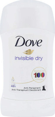 Dove Invisible Dry Tested on 100 Colours Αποσμητικό 48h σε Stick 40ml