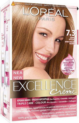 L'Oreal Paris Excellence Cream Colour Set Haarfarbe 7.3 Blond Gold 48ml