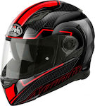 Airoh Movement S Faster Red Gloss Motorradhelm ...