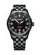 Victorinox Swiss Army Airboss Mechanical Automatic Watch with Metal Bracelet Black