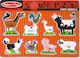 Kinder Steckpuzzle Sound Farm Animals 8pcs Melissa & Doug