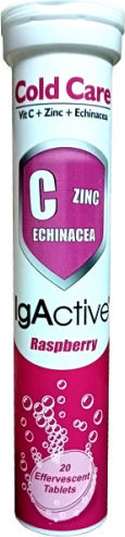 IgActive Cold Care Συμπλήρωμα για την Ενίσχυση του Ανοσοποιητικού 20 αναβράζοντα δισκία Λεμόνι