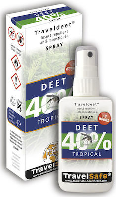 Travelsafe Travel Deet 40% Εντομοαπωθητικό Spray XL 200ml