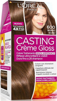 L'Oreal Paris Casting Creme Gloss Комплект Боя за Коса Без амоняк 600 Тъмно руса 48мл