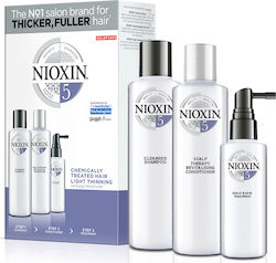 Nioxin Hair System 5 XXL Σετ Θεραπείας Μαλλιών με Σαμπουάν 3τμχ