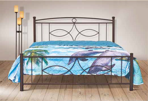 No15 Κρεβάτι Διπλό για Στρώμα 150x200cm Χάλκινο No15 Κρεβάτι Διπλό για Στρώμα 150x200cm Χάλκινο