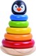 Tooky Toys Stacking Toy Πιγκουίνος Πυραμίδα made of Wood for 12++ Months