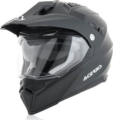 Acerbis Flip FS-606 On-Off Helmet with Sun Visor ECE 22.05 1560gr Black 22310.091