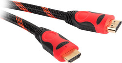 Genesis NKA-0787 HDMI 2.0 Braided HDMI male - HDMI male 3m Κόκκινο Genesis NKA-0787 HDMI 2.0 Braided HDMI male - HDMI male 3m Κόκκινο