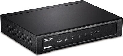 Trendnet TEG-S51SFP Negestionat L2 Switch cu 4 Porturi Gigabit (1Gbps) Ethernet și 1 Port SFP