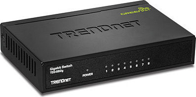 Trendnet TEG-S82g Unmanaged L2 Switch with 8 Gigabit (1Gbps) Ethernet Ports and 8 SFP Ports