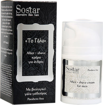 Sostar After Shave Κρέμα Βιολογικό Γάλα Γαϊδούρας 50ml