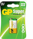 GP Batteries Alkaline Batteries 9V Super 9V