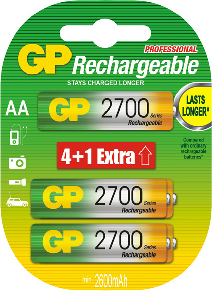 Аккумулятор gp aa 2700mah