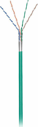 Goobay F/UTP Cat.5e (Gigabit) Καλώδιο Δικτύου Ethernet χωρίς ακροδέκτες 100m Πράσινο