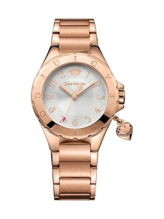 Juicy Couture Watch with Pink Gold Metal Bracelet 1901524