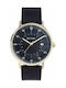 Paul Smith Gauge Watch with Black Leather Strap