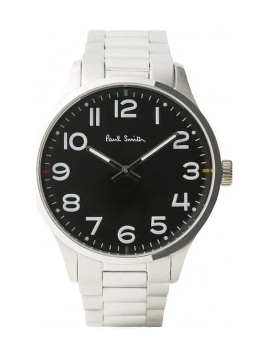 Paul Smith Tempo Watch with White / White Metal Bracelet