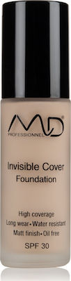 MD Professionnel Invisible Cover Liquid Make Up SPF30 01 Porcrlain 30ml