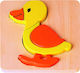 Wooden Kids Peg Puzzle Wooden Puzzle Duck Papaki 3pcs Joueco
