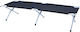 Foldable Campaign Guest Bed Aluminum Single Blue 190x64x42cm