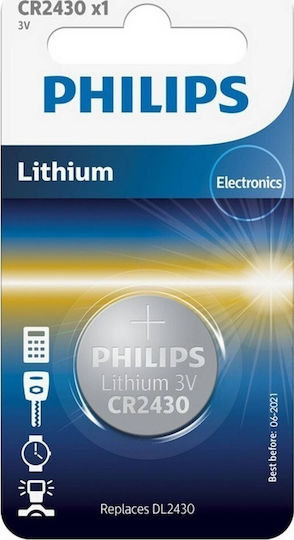 Philips Batterie Lithium für Uhren CR2430 3V 1Stück