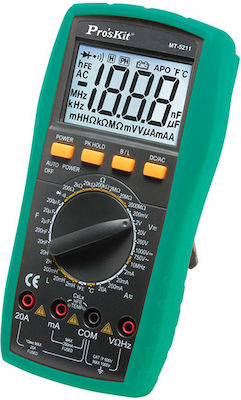 Proskit MT-5211 Digital Multimeter with Capacitance Meter with Measurement AC / DC / Resistor / Capacity / Temperature MT-5211