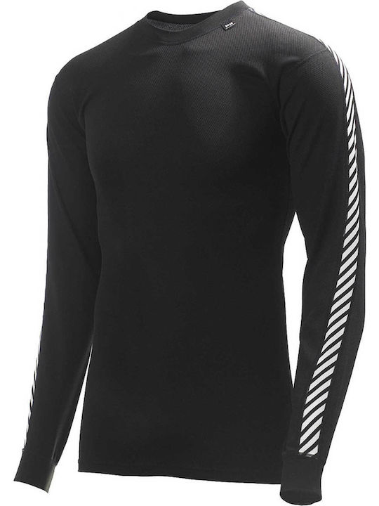 Helly Hansen Dry Stripe Crew Thermohemd Schwarz