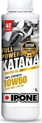 Ipone Full Power Katana Synthetic 10W-60 4-Stroke Motorcycle Motor Oil 1lt